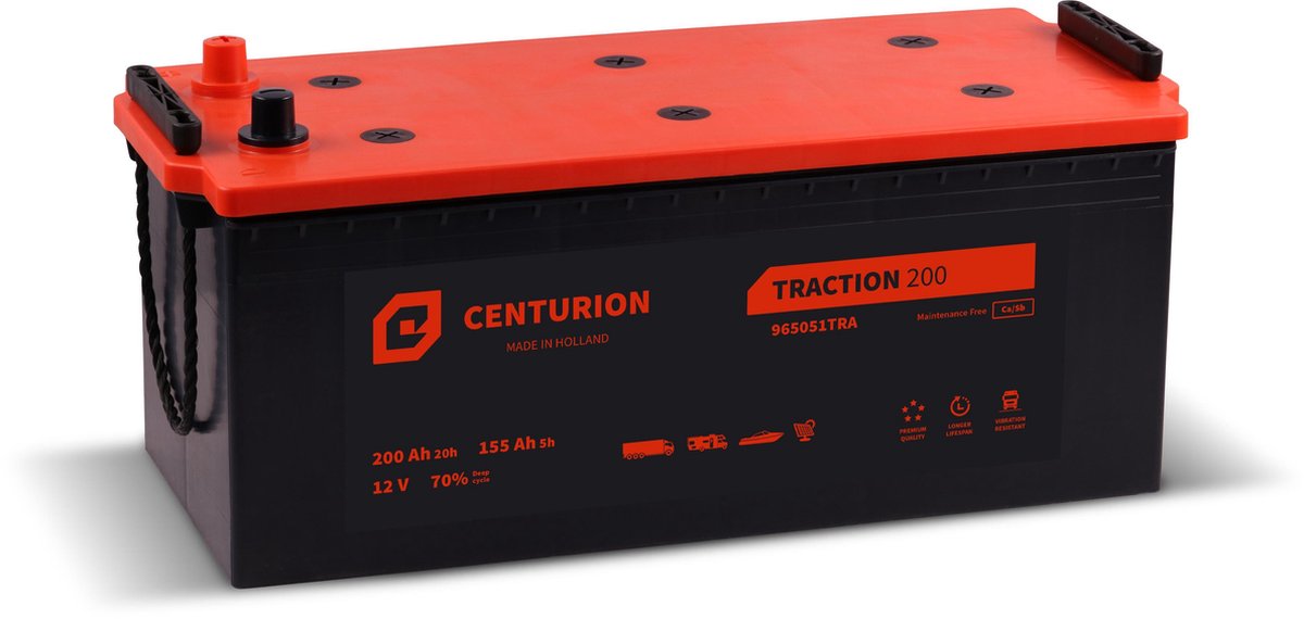 Centurion Tractie accu 200Ah 12V | Boot